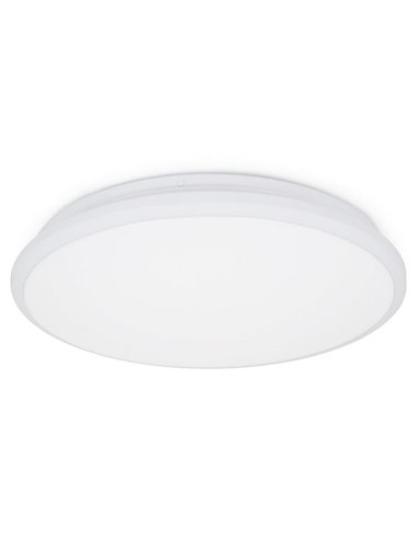 Luminária de teto LED CARME, Ø 380mm 27,5W CTT 3000K/4000K/6000K - 2730lm/3330lm/3090lm, fumê ou branco