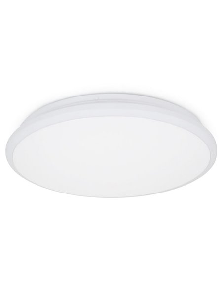 Luminária de teto LED CARME, Ø 380mm 27,5W CTT 3000K/4000K/6000K - 2730lm/3330lm/3090lm, fumê ou branco