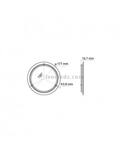 Plafonnier LED rond pour intérieur 12/24V 2590Lm pour camions au meilleur prix | Éclairage LeonLeds 2