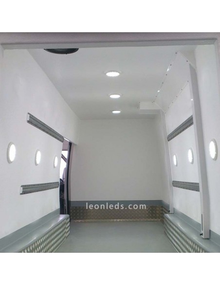 Plafonnier LED rond pour intérieur 12/24V 2590Lm pour camions au meilleur prix | Éclairage LeonLeds