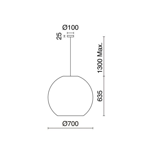 Lámpara de techo colgante NATURAL L, Ø70cm, estilo rústico, mimbre claro/oscuro, E27 15W