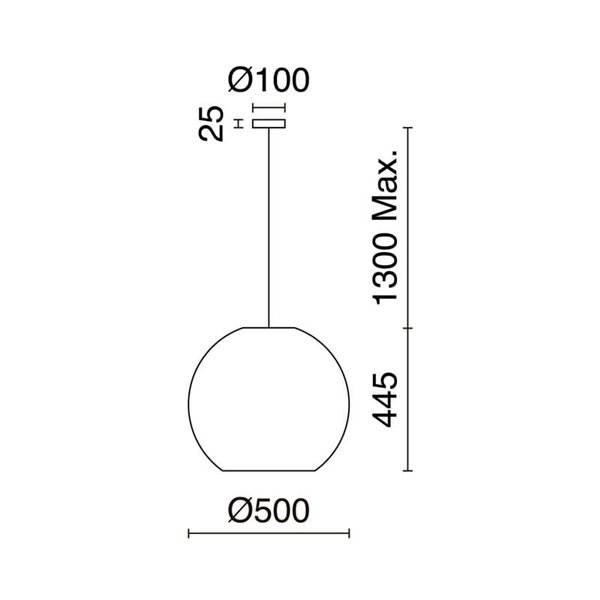 Lámpara de techo exterior colgante NATURAL M, Ø50cm, estilo rústico, mimbre claro/oscuro, E27 15W, IP65