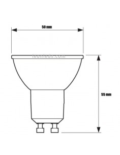 Ampoule LED Philips GU10 Cristal | Ampoule halogène LED Philips CorePro LEDspot MV | Éclairage LeonLeds 2