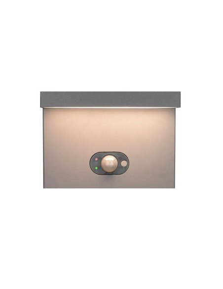 Aplique LED solar, con sensor de movimiento BLYDE 5W 700lm, 2300 - 4000K IP44 Antracita