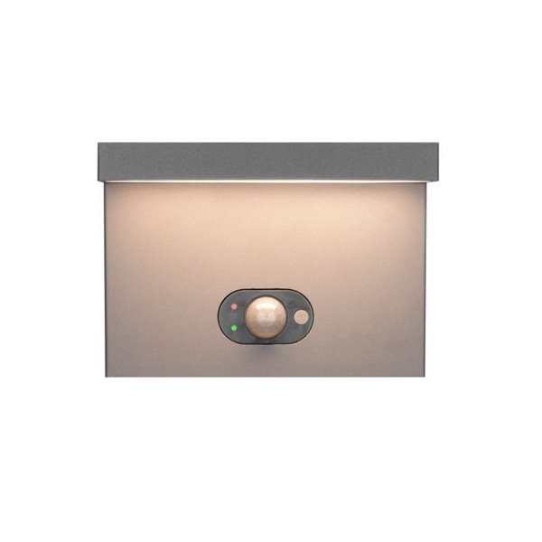 Aplique LED solar, con sensor de movimiento BLYDE 5W 700lm, 2300 - 4000K IP44 Antracita