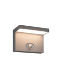 Aplique LED solar, con sensor de movimiento BLYDE 5W 700lm, 2300 - 4000K IP44 Antracita