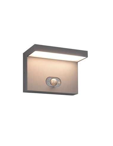 Aplique LED solar, con sensor de movimiento BLYDE 5W 700lm, 2300 - 4000K IP44 Antracita