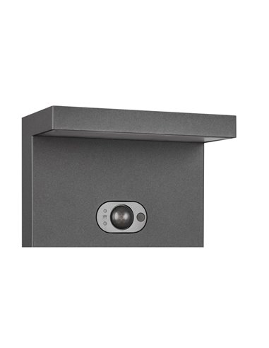 Aplique LED solar, con sensor de movimiento BLYDE 5W 700lm, 2300 - 4000K IP44 Antracita