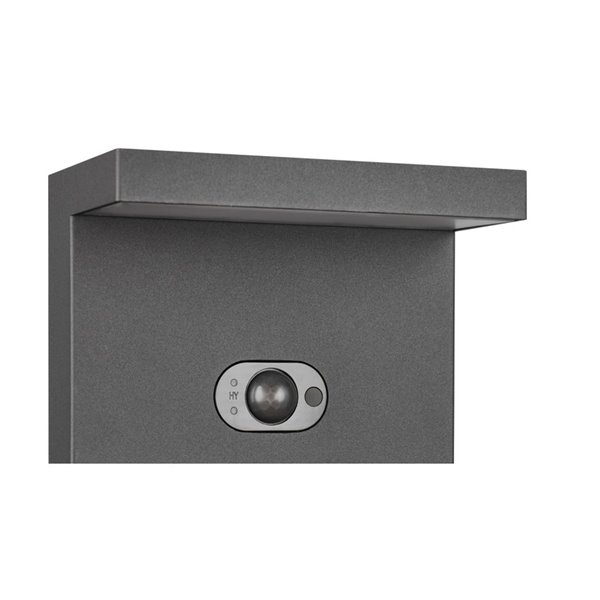 Aplique LED solar, con sensor de movimiento BLYDE 5W 700lm, 2300 - 4000K IP44 Antracita