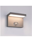 Aplique LED solar, con sensor de movimiento BLYDE 5W 700lm, 2300 - 4000K IP44 Antracita