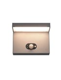 Aplique LED solar, con sensor de movimiento BLYDE 5W 700lm, 2300 - 4000K IP44 Antracita
