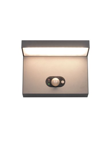 Aplique LED solar, con sensor de movimiento BLYDE 5W 700lm, 2300 - 4000K IP44 Antracita