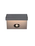 Aplique LED solar, con sensor de movimiento BLYDE 5W 700lm, 2300 - 4000K IP44 Antracita