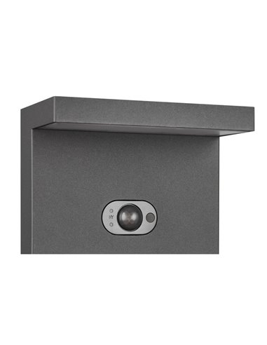 Borne solaire LED BLYDE 60 cm, détecteur de mouvement et batterie rechargeable, 5 W, 700 lm, 2 300-4 000 K, IP44