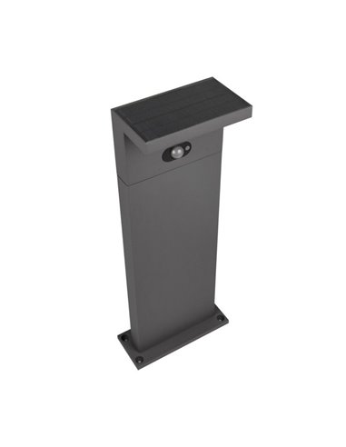 Borne solaire LED BLYDE 60 cm, détecteur de mouvement et batterie rechargeable, 5 W, 700 lm, 2 300-4 000 K, IP44