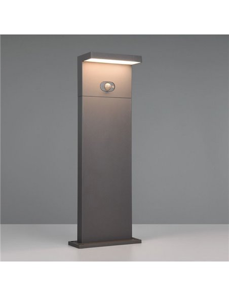 Poste de LED solar BLYDE de 60 cm, sensor de movimento e bateria recarregável, 5 W 700 lm, 2300-4000 K IP44