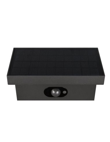 Poste LED solar BLYDE 60cm, sensor de movimento y batería recargable, 5W 700lm, 2300 - 4000K IP44