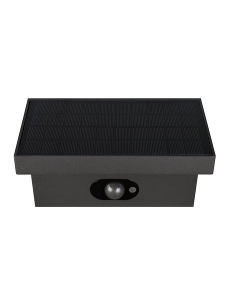 Poste de LED solar BLYDE de 60 cm, sensor de movimento e bateria recarregável, 5 W 700 lm, 2300-4000 K IP44