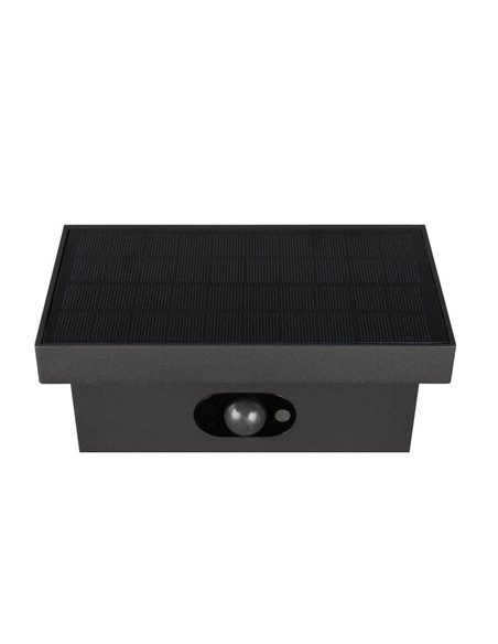 Borne solaire LED BLYDE 100 cm, détecteur de mouvement et batterie rechargeable, 5 W, 700 lm, 2 300-4 000 K, IP44