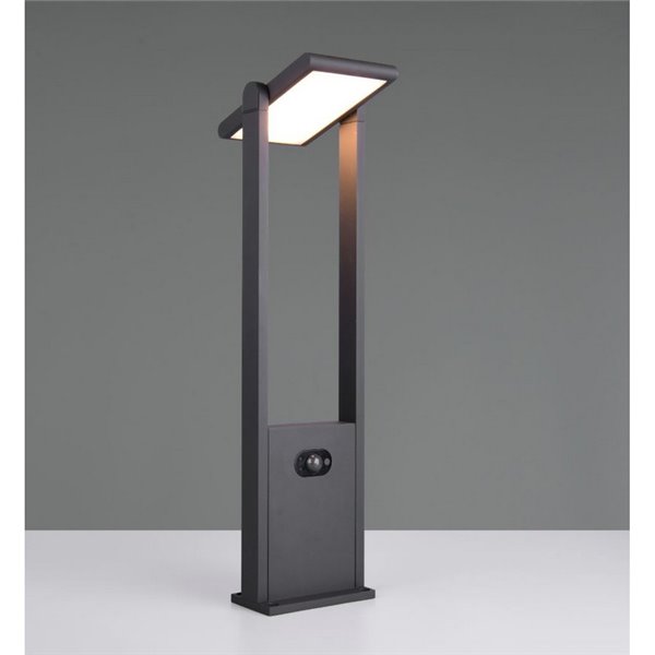 Baliza LED exterior MALAWI con sensor de movimiento, regulable,  5W 700lm, 2300 - 4000K IP44 Antracita