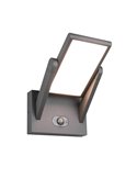 Luminária de parede solar LED para exterior Malawi, sensor de movimento, 5 W, 700 lm, 2300 - 4000 K, IP44, antracite