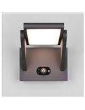 Aplique solar exterior LED MALAWI, sensor de movimiento  5W 700lm, 2300 - 4000K IP44 Antracita