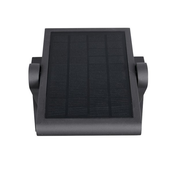 Luminária de parede solar LED para exterior Malawi, sensor de movimento, 5 W, 700 lm, 2300 - 4000 K, IP44, antracite
