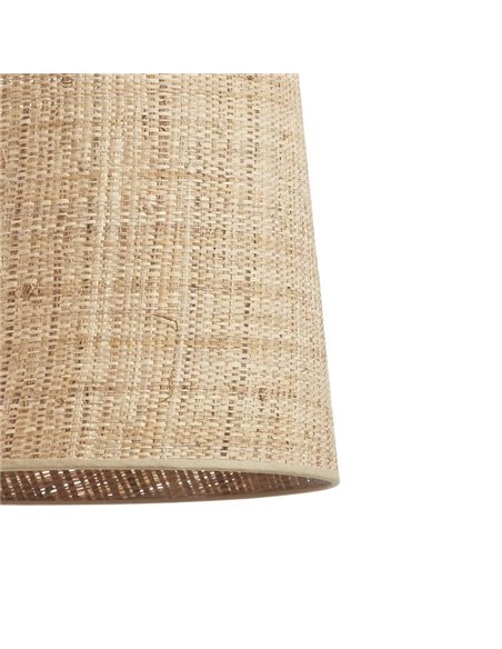 Lámpara de techo THAIS S Ø35cm, estilo rústico de rafia bali, E27 max 15W (no incl.), IP20