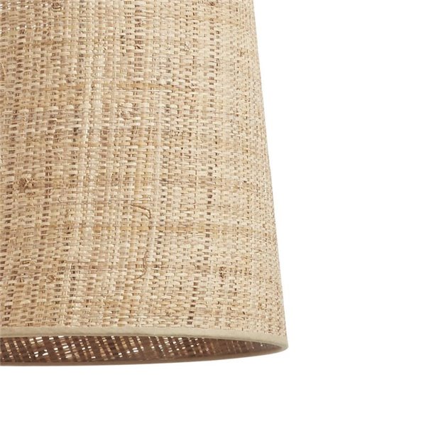 Lámpara de techo THAIS S Ø35cm, estilo rústico de rafia bali, E27 max 15W (no incl.), IP20