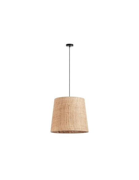 Lámpara de techo THAIS M Ø50cm, estilo rústico de rafia bali, E27 max 15W (no incl.), IP20