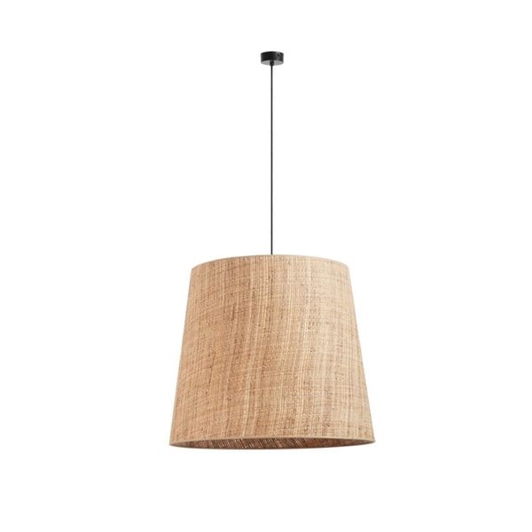 Lámpara de techo THAIS L Ø70cm, estilo rústico de rafia bali, E27 max 15W (no incl.), IP20