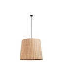 Lámpara de techo exterior THAIS L Ø70cm, estilo rústico de rafia bali, bombilla excl E27 max 15W, IP67