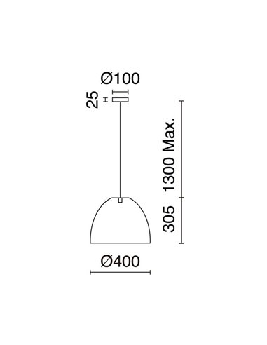Lámpara de techo VIETNAM S Ø40cm, estilo rústico de mimbre claro/oscuro, E27 max 15W (no incl.), IP20