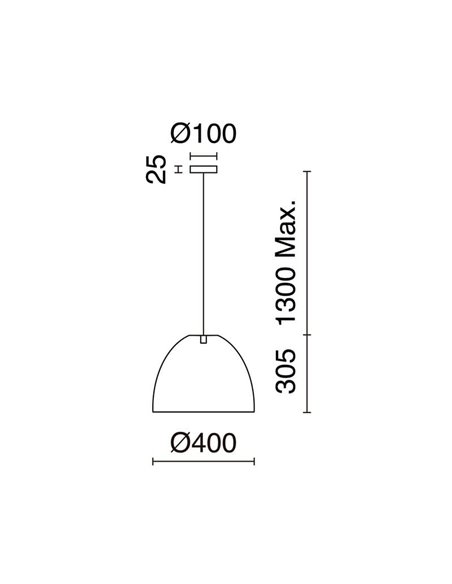 Plafonnier VIETNAM S Ø40cm, style osier rustique clair/foncé, E27 max 15W (non inclus), IP20