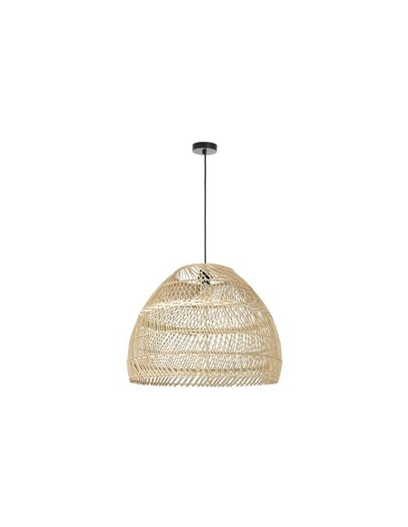 Plafonnier VIETNAM S Ø40cm, style osier rustique clair/foncé, E27 max 15W (non inclus), IP20