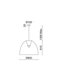 Lámpara de techo VIETNAM XL Ø80cm, estilo rústico de mimbre claro/oscuro, E27 15W (no incl.), IP20