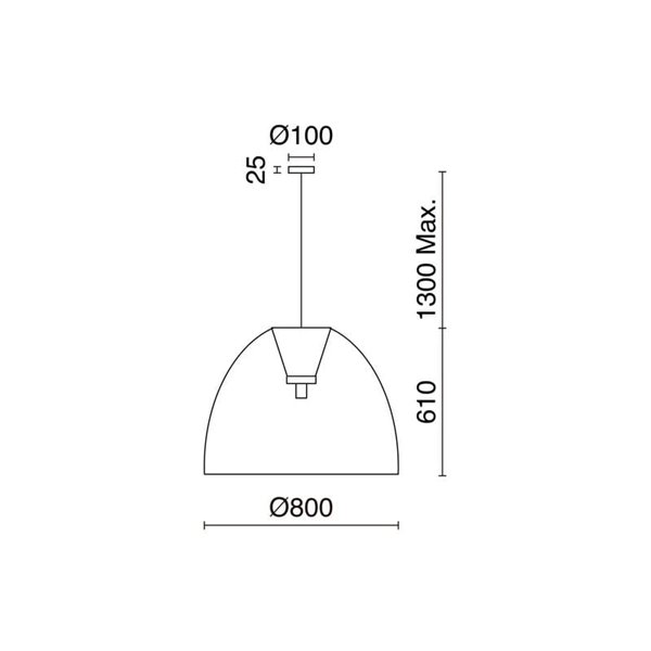 Lámpara de techo VIETNAM XL Ø80cm, estilo rústico de mimbre claro/oscuro, E27 15W (no incl.), IP20