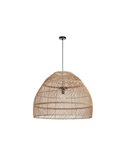Lámpara de techo VIETNAM XL Ø80cm, estilo rústico de mimbre claro/oscuro, E27 15W (no incl.), IP20