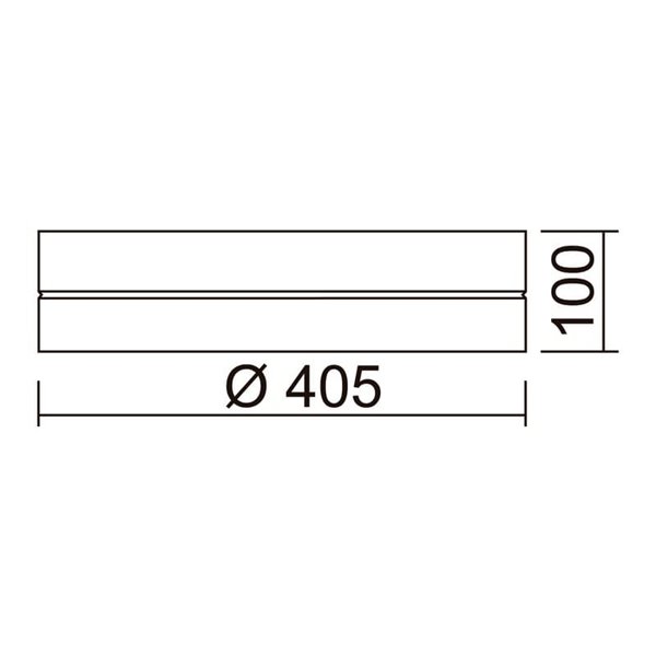 Plafón de techo LED VINYL M Ø405mm, 30W 3316lm, 3000K, IP40, distintos acabados