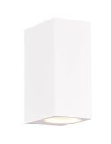Aplique retangular para exterior Roya White IP44 2xGU10 Trio Lighting