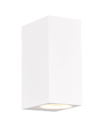 Aplique retangular para exterior Roya White IP44 2xGU10 Trio Lighting