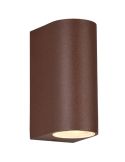 Aplique de pared LED curvo Roya Color Oxido mate IP44