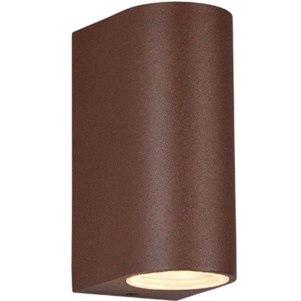 Aplique de pared LED curvo Roya Color Oxido mate IP44