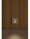 Luminária de sinalização LED embutida LAO 1,5 W com sensor e interruptor CCT – Branca ou preta, da Beneito Faure.
