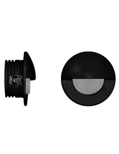 Détail du feu de signalisation LED encastré d'intérieur Beneito Faure ILO 2W, 3000K, rond