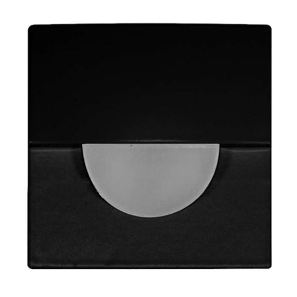 Aplique LED Cuadrado SKIN Negro 2W Señalizador Empotrable 3000K