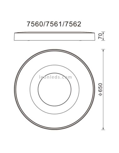 Rund-LED-Deckenleuchte COIN mit...
