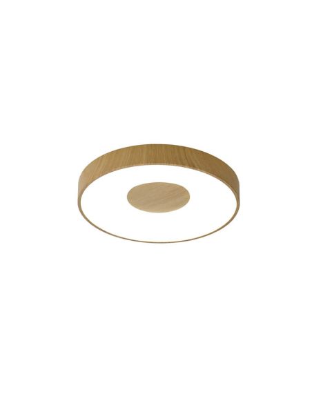 Luminária de teto LED COIN regulável em madeira com controle remoto e aplicativo – 3 tamanhos 7568