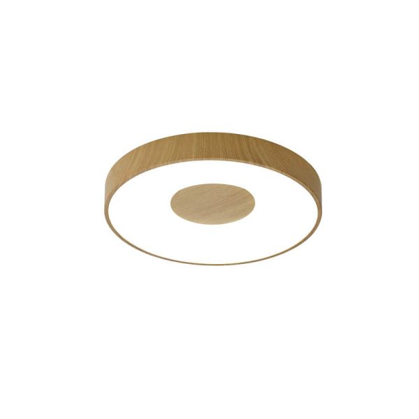 Plafonnier LED COIN à intensité variable en bois avec télécommande et application – 3 tailles 7568