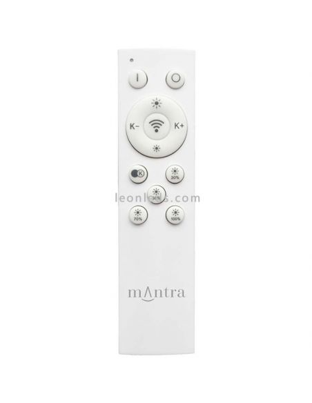 Plafón LED Coin negro mando